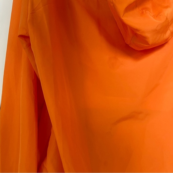 Orange Windbreaker - Nylon - Forever 21 - Men's US XS - UNISEX - Hooded - Picture 4 of 7